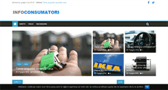 Desktop Screenshot of infoconsumatori.com